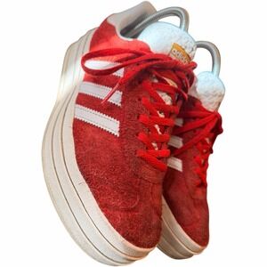 Adidas Gazelle Suede Sneakers Red White Women's 7.5